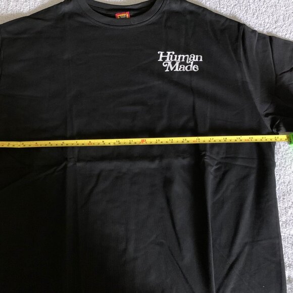 HUMAN MADE Girls Don'T Cry T-Shirt Tee Black White Size M Brand New - Picture 10 of 11